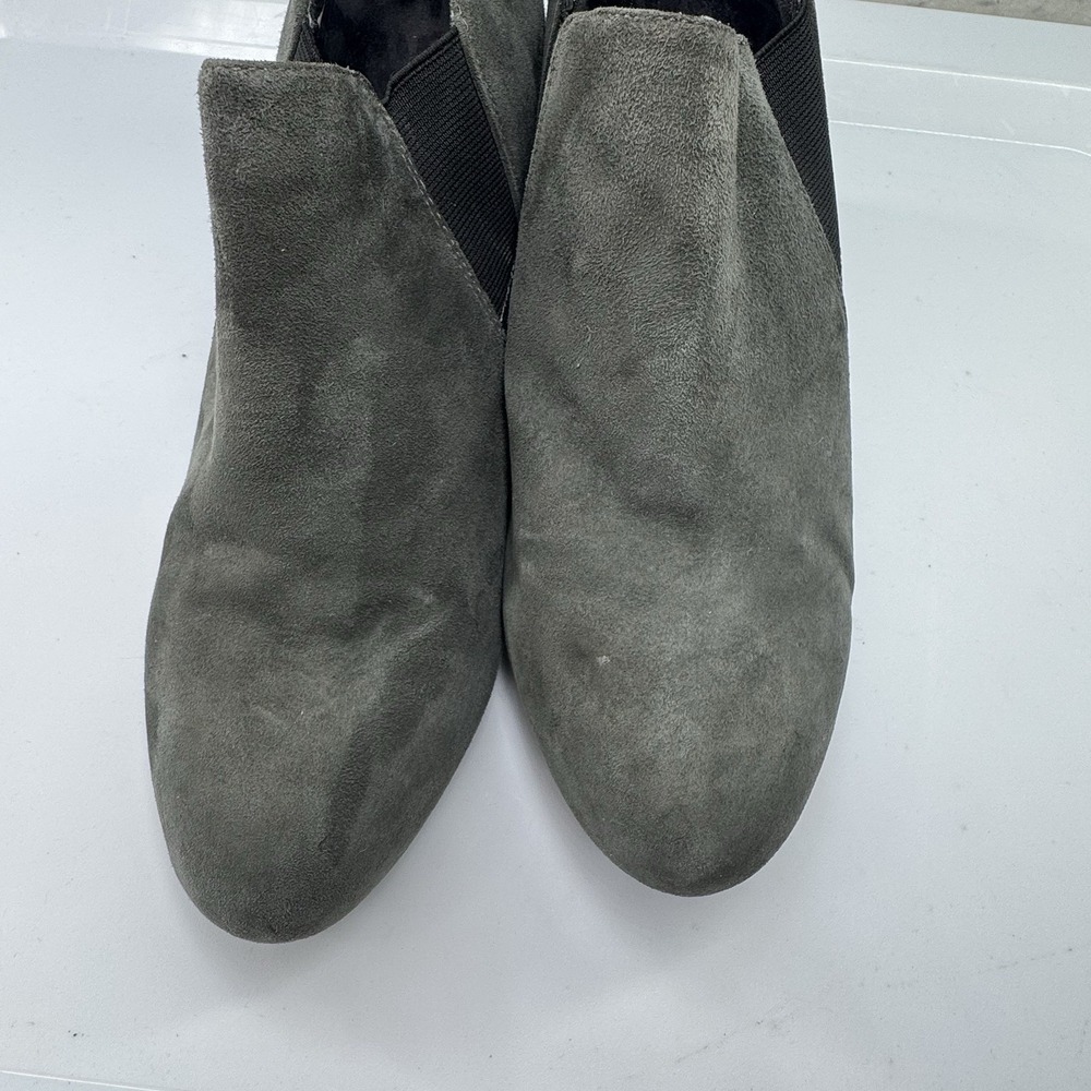 VIONIC Women's Size 9 Stanton Gray Suede Comfort Wedge Ankle Boots Booties - Picture 4 of 11